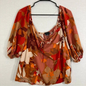 Sanctuary Ultra Soft Rayon Floral Summer Top size 2X